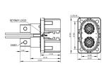2 Pin M5 Busbar Waterproof Battery Connectors With EMI Shield