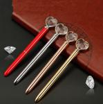 Different Colors Crystal Diamond Pen promotional gift ball pen Shiny Metal Ball
