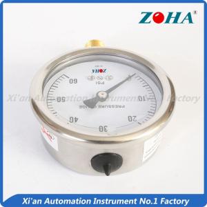 Quality Shock Violently Oil Filled Pressure Gauge With Bourdon Tube Customized Size wholesale