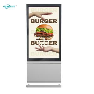 Quality Streamlined Enclosure Outdoor Digital Totem 86inch Wide Viewing Angle wholesale