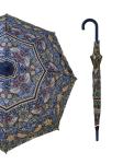 23 Inches 8 Fiberglass Ribs Hands-free Stick Umbrella With J Shape Rubber Coated