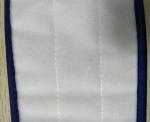 Microfiber 13*47cm Scrubber Rigid Wire Blue Piping Coral Fleece Wet Mop Pads