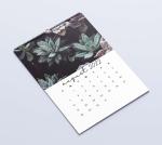 Matte Lamination Desk Calendar Printing 600-1000gsm Monthly Wall Calendars