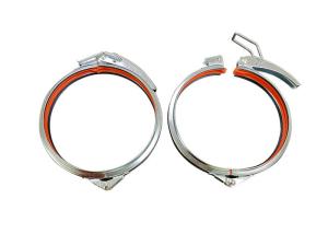 Quality Quick Release Round Carbon Steel Duct Clamps For Welding Connection wholesale