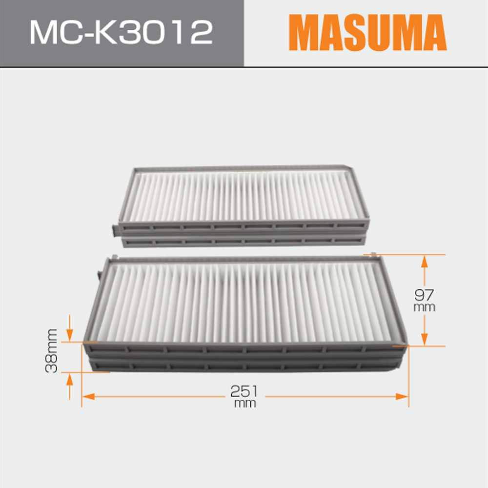 MASUMA Cabin Filter for HYUNDAI SANTA FE I 2.7 V6 97619-3D000 97619-3D100 97619-3D200