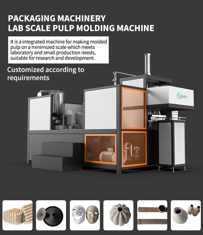 Small Scale Bagasse Pulp Molding Machine Automatic Disposable Tableware Machine