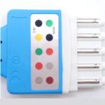 Compatible HP / PH 5 Lead Ecg Cable , TPU DG Type ECG Patient Cable