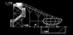 Fiberglass Water Park Slide Single Rider Space Bowl Water Slide 12m Height