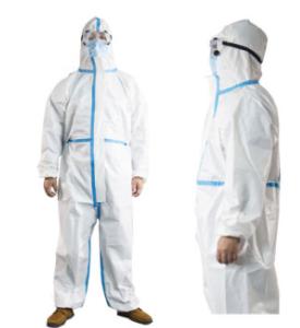 Quality Antivirus Medical Coverall Suit Microporous Breathable PP+PE Membrane Skin Friendly wholesale