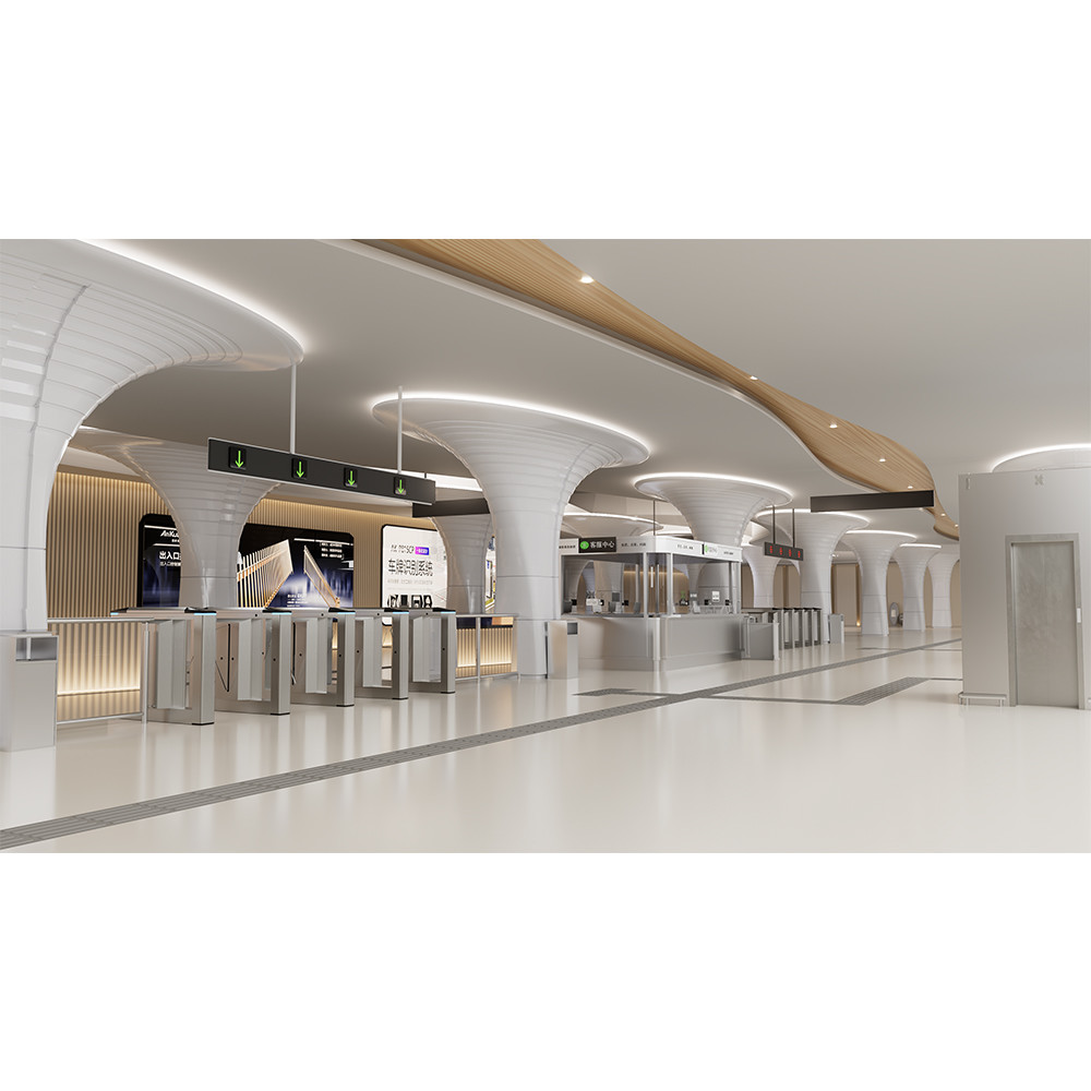 Bi Direction Flap Barrier Turnstile Gate With Face Recognition
