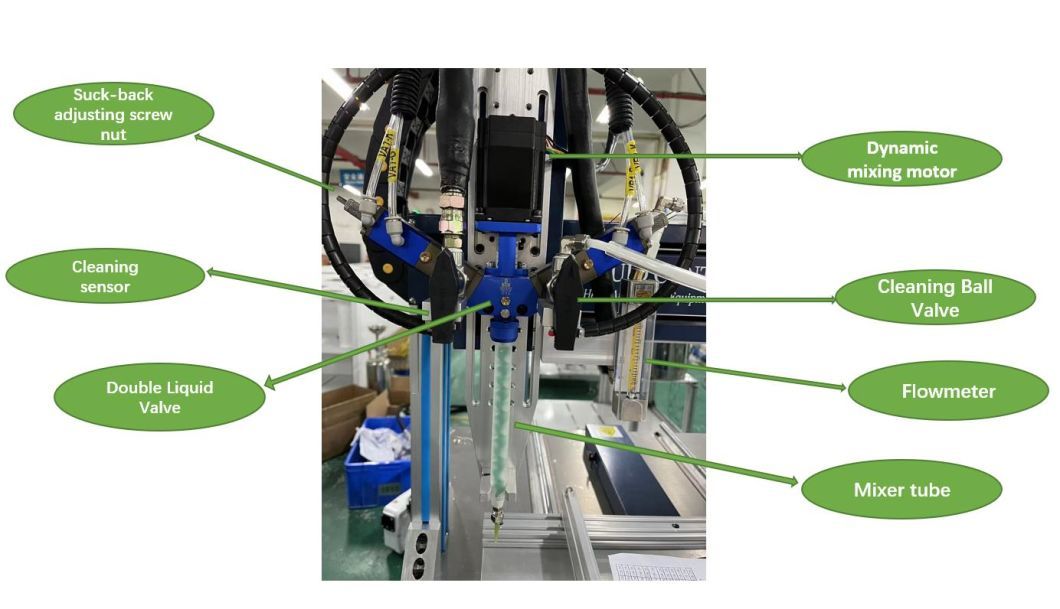 2 K Dispensing 2 Component DOS Automatic Ab Glue Epoxy Dispensing Application Machine Glue Potting Machine Mixer