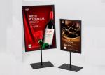 Black Iron Powder Coated / Silver Store Display Props Normally POP Stand