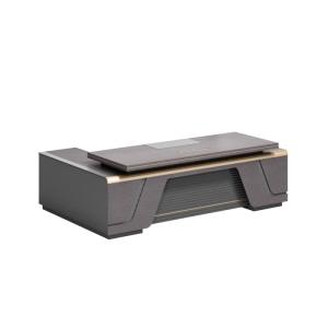 Quality High-Quality Modern Technology Sense Executive Desk CEO Offic Table BMW Grey + White wholesale