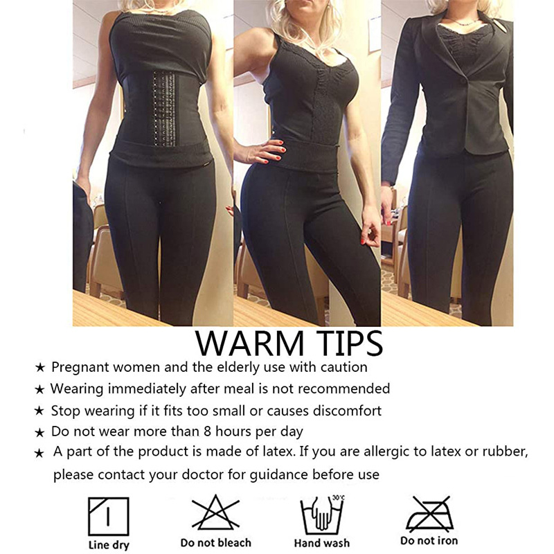 Girdle Tummy Control Waist Trainer Polyester Material With Steel Extender