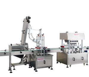 Quality Metal Packaging Bottle Filling and Capping Machine with Video Outgoing-Inspection wholesale