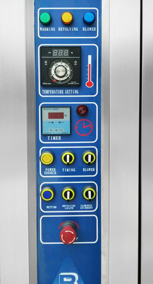 Electric Gas Diesel Oil 380V/220V 32 Trays Bakery Rotary Oven With Trays And Trollery