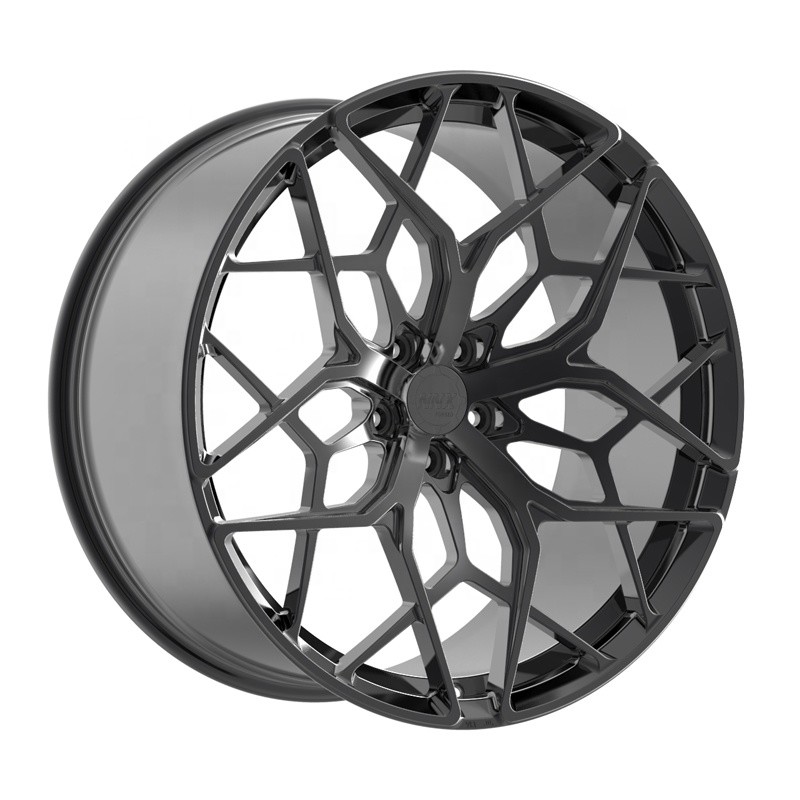 21 inch monoblock brushed black car wheels 5X115 aluminum alloy forged wheels