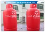 Large Gas Cylinder Red Inflatable Advertising Signs 4mH Commercial Display