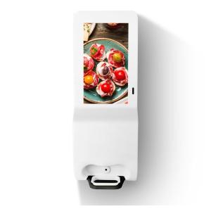 Quality 3000ml Automatic Hand Sanitizer Dispenser LCD Display Auto Gel Dispenser Digital Signage wholesale