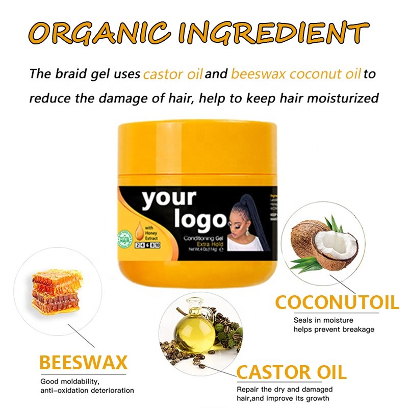 Twist Loc Edge Braid Hair Gel Vendor Shine Jam Gel Private Label Wholesale Neat Braid Conditioning Shining Custom