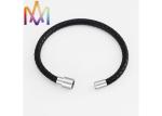 6mm Thickness Leather Engraved Magnetic Buckle Bracelet