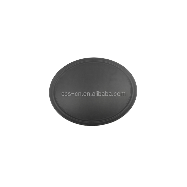 73.5*60cm Nonslip Oval Plastic Tray Large Recycled Plastic Plates Rubber Serving Tray For Bar