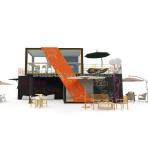 Modified 20 Foot 40 Foot Prefab Shipping Container Pop Up Coffee Shop Restaurant