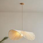 Japanese Chandelier Creative Hand Living Dining Room Woven Bamboo Chandelier(WH