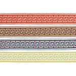 Eco Friendly Greek Polyester 42mm Jacquard Ribbon Trim