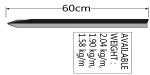 1.86kg Y Steel Fence Post for Australia Market Black Coated