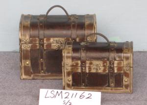 Quality 2 pack SENMIN S26 Wooden Storage Trunks And Chests wholesale