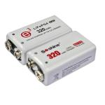Soshine 9V LiFePO4 Rechargeable Battery: 320mAh 9.6V