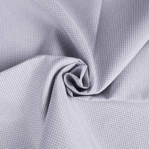 Quality 98% Polyester 2% Carbon Fiber 2.5mm Conductive Grid ESD Fabric Gray wholesale