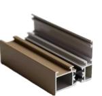 Champagne Anodizing Aluminium Sliding Window Profile Sound Insulation
