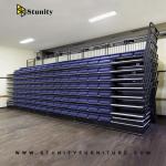 TUV Standard Damp Proof Indoor Retractable Bleacher Seating