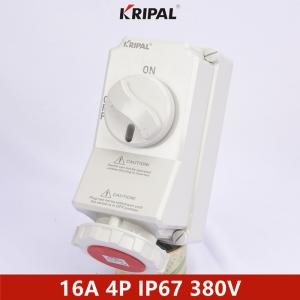 Quality Waterproof Industrial Power Mechanical Socket With Switch 5P 16A 380V wholesale