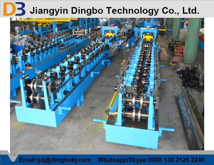 Perforated Interchangeable C / Z Purlin Roll Forming Machine 12 Rows