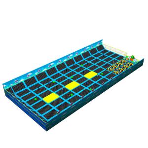 Quality Environmental Protection Soft Indoor Playground Powder Coated With Trampoline wholesale