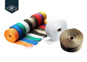 Quality Honda / Suzuki Auto / Motorcycle Exhaust Slip On Mufflers With Basalt Fiber Titanium Wraps wholesale