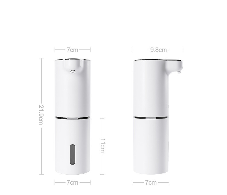 800mAh Rechargeable Sensor Soap Dispenser 300ML Touchless White Bathroom