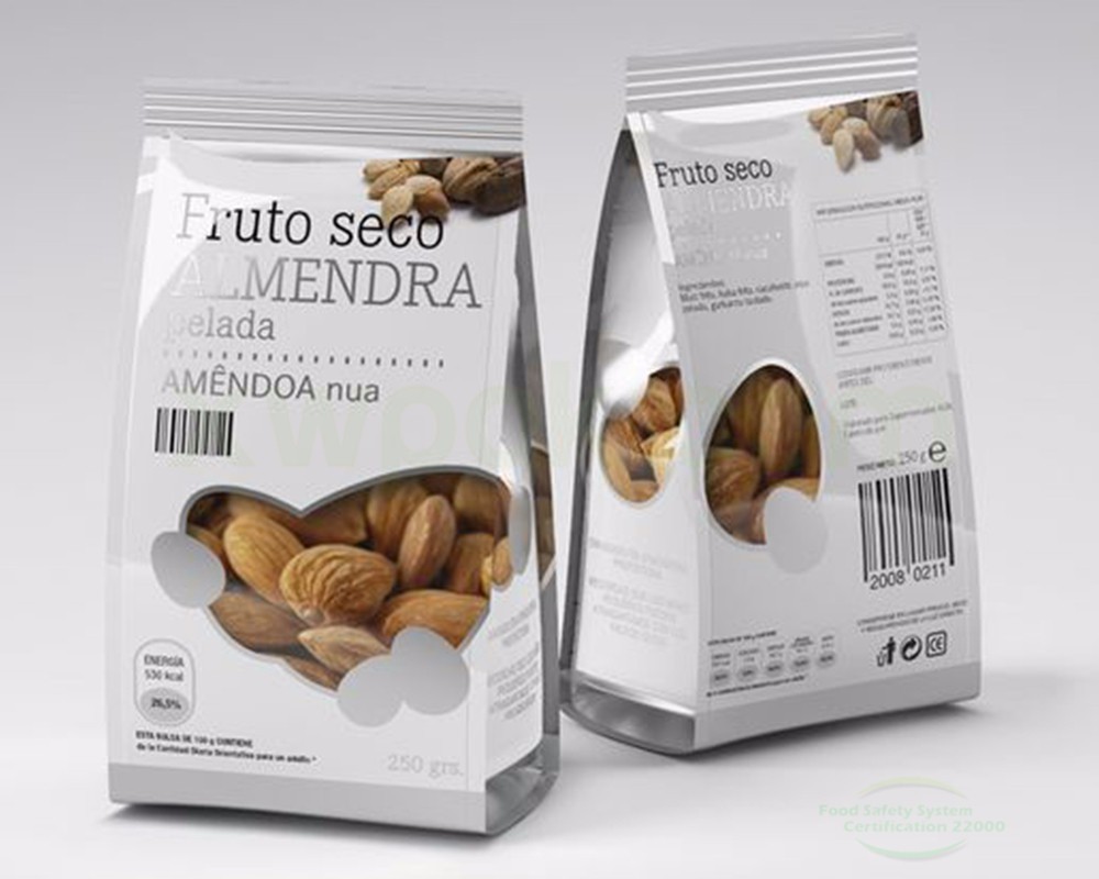 Food Grade Snack Stand Up Pouch Packaging / Resealable Stand Up Zipper Pouch