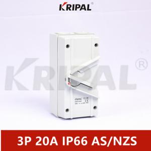 Quality KRIPAL 3Pole 20A Waterproof Isolator Switch UKF IP66 Australian standard wholesale