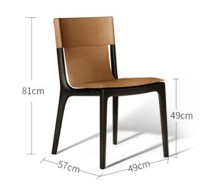 Quality Canteen Villa Steel Tube 81cm Solid Wood Chairs wholesale