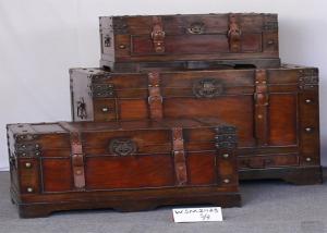 Quality Red Brown 17kg Load L76 Wooden Blanket Chest wholesale