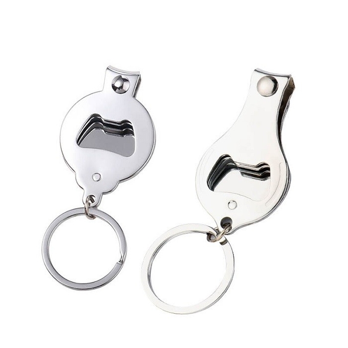 Sublimation Blanks Sublimation Nail Clipper Keychain DIY Stainless Steel Nail Scissors