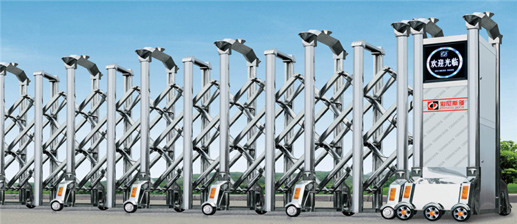 18M / Min Stainless Steel Electric Retractable Door Automatic Folding Gate