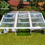 Rainproof Clear Wedding Marquee PVC Fabric Tent Garden Event Party 15HW Hardness
