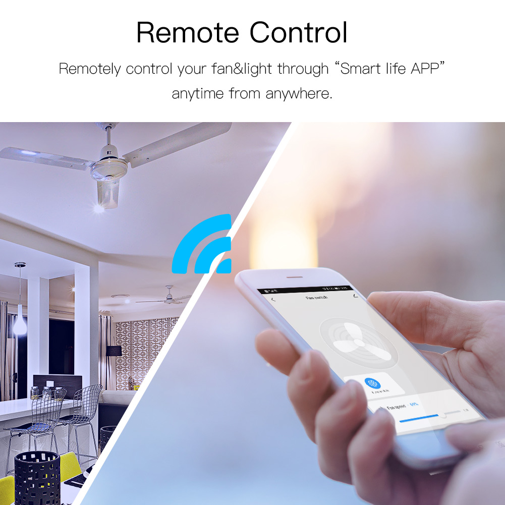 Timing Function Smart Switch For Fan Voice Control Wifi Ceiling Fan switch