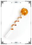 Orange Pyrex Glass Oil Burner Mini Bong Oil Burning Pipe 5.5 Inches