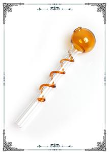 Quality Orange Pyrex Glass Oil Burner Mini Bong Oil Burning Pipe 5.5 Inches wholesale